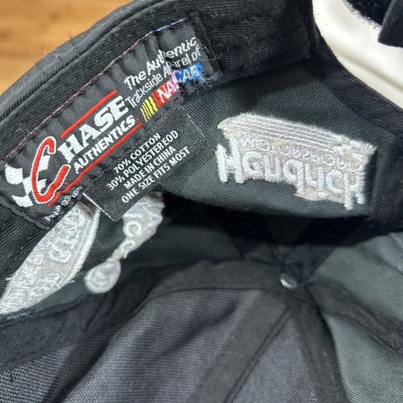 Chase Jimmy Johnson Racing NASCAR Hat Cap Lowes 48 Black Multi Patches strapBack - Picture 10 of 10